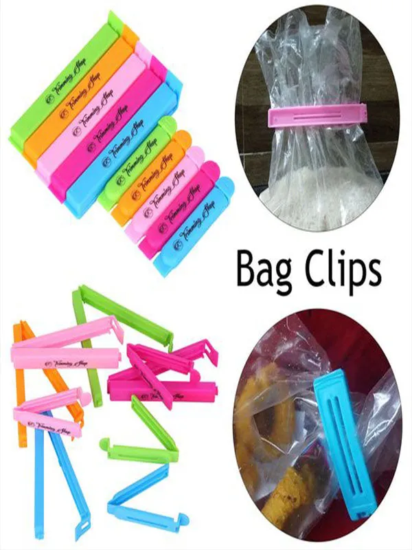 Plastic Food Storage Bag Clip Sealer Multicolor