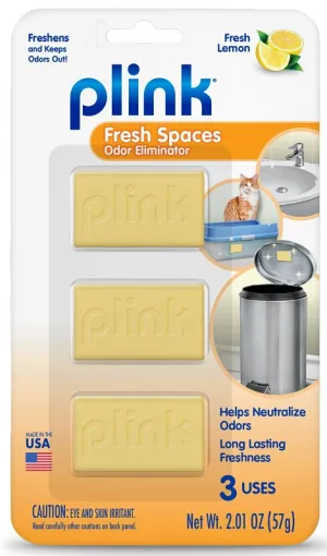 Plink PBF12T Bin Fresh Odor Eliminator, 2.01 oz, Tablet, Fresh Lemon :CD3: QUANTITY: 1