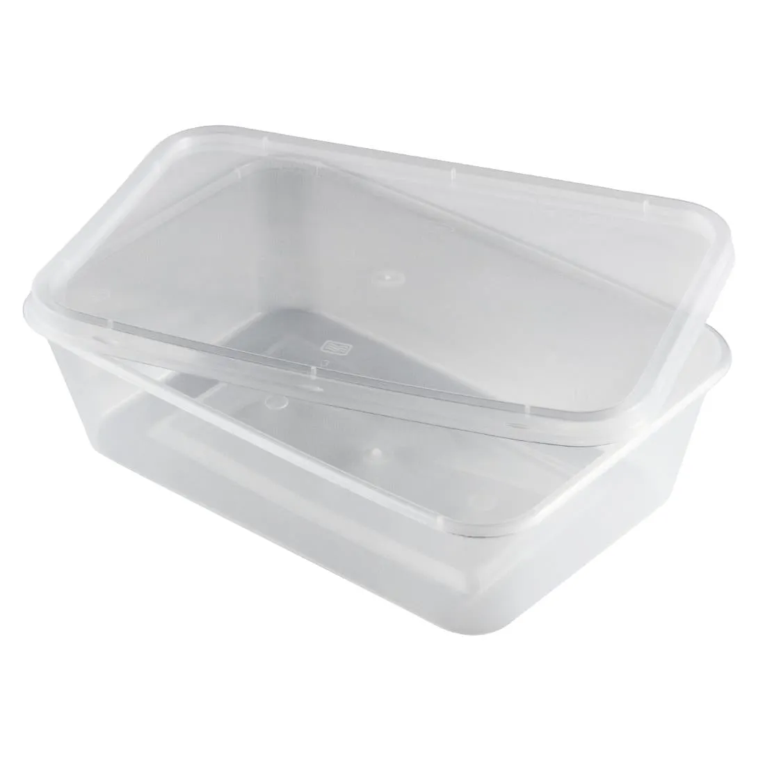 Premium Plastic Takeaway Container with Lid 650ml/23oz (Pack 250)