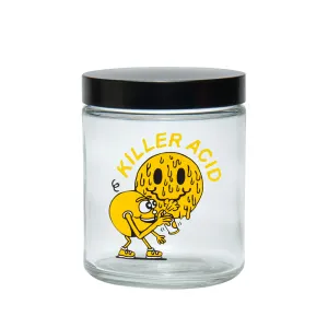 Pulsar 420 Jars x Killer Acid | Clear Screw Top Jar | Miles of Smiles