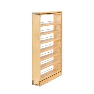 Rev-A-Shelf / 432-TF45-6C / Wood Tall Filler Pull Out Organizer for New Kitchen Applications