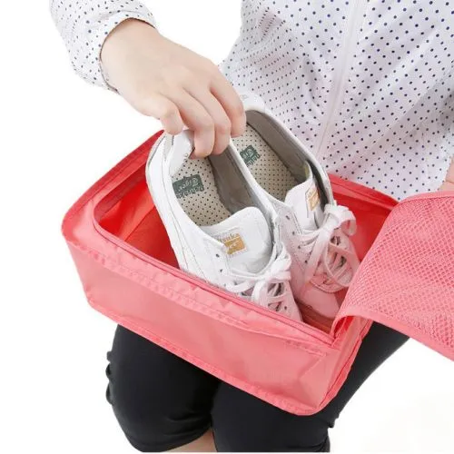 Shoe Storage Ultra-light Travel Bag Organiser with Zipper and Pocket