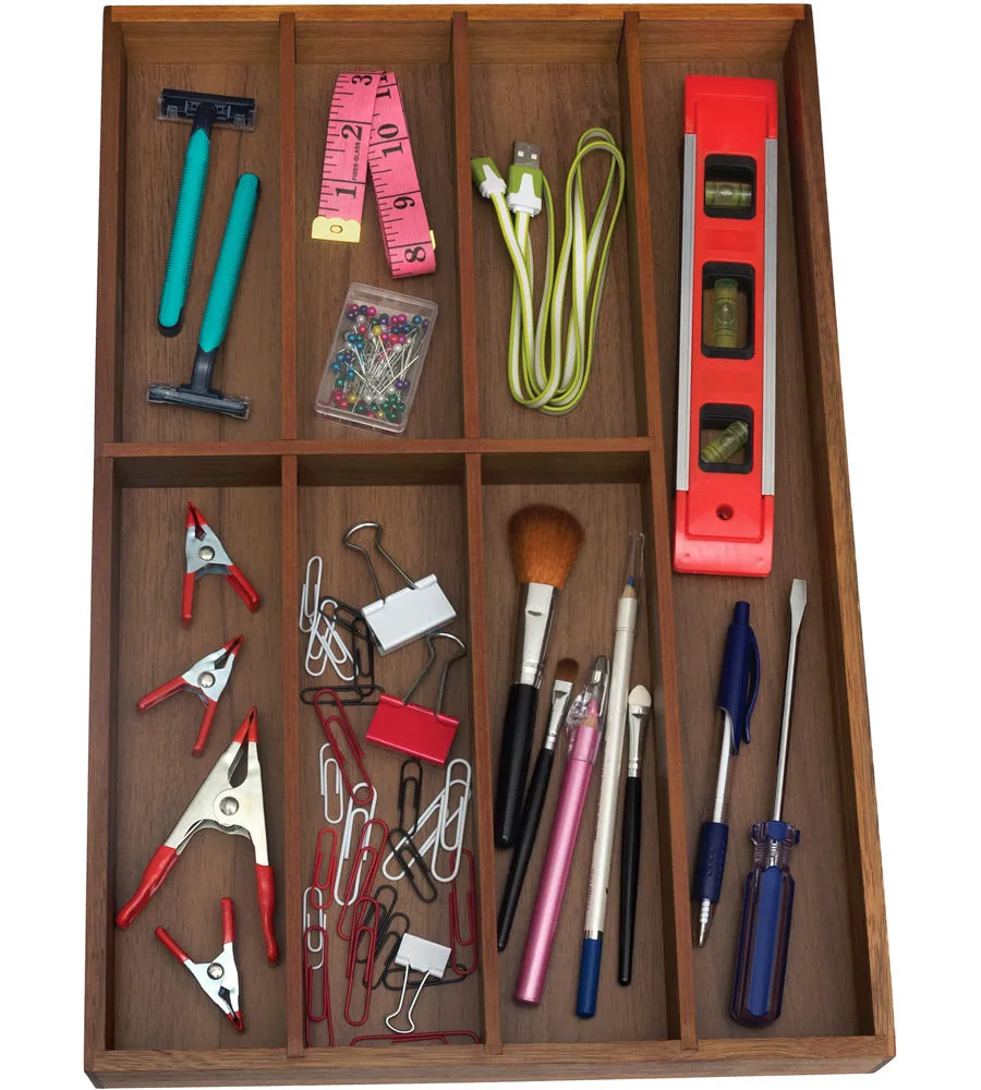 Silverware Drawer Organizer - Seven Sections