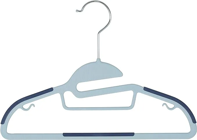 Simplify Blue Thin Nonslip Hangers 12pk