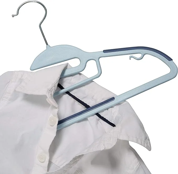 Simplify Blue Thin Nonslip Hangers 12pk