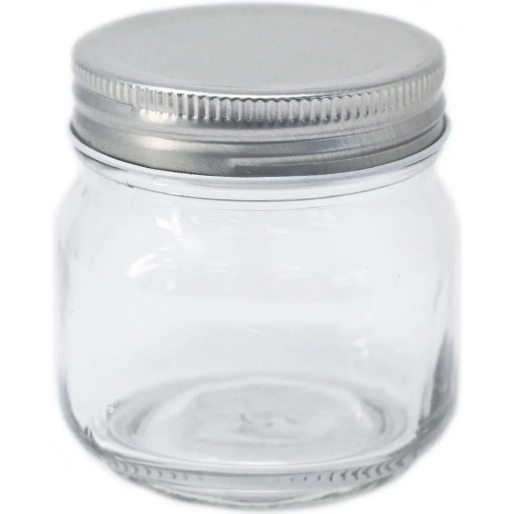 Small Glass Jam Jars - Pack of 6 - Home Storage Containers