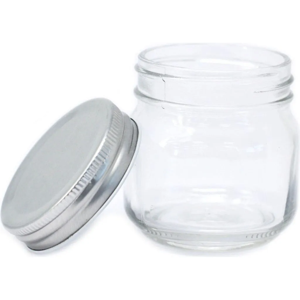 Small Glass Jam Jars - Pack of 6 - Home Storage Containers