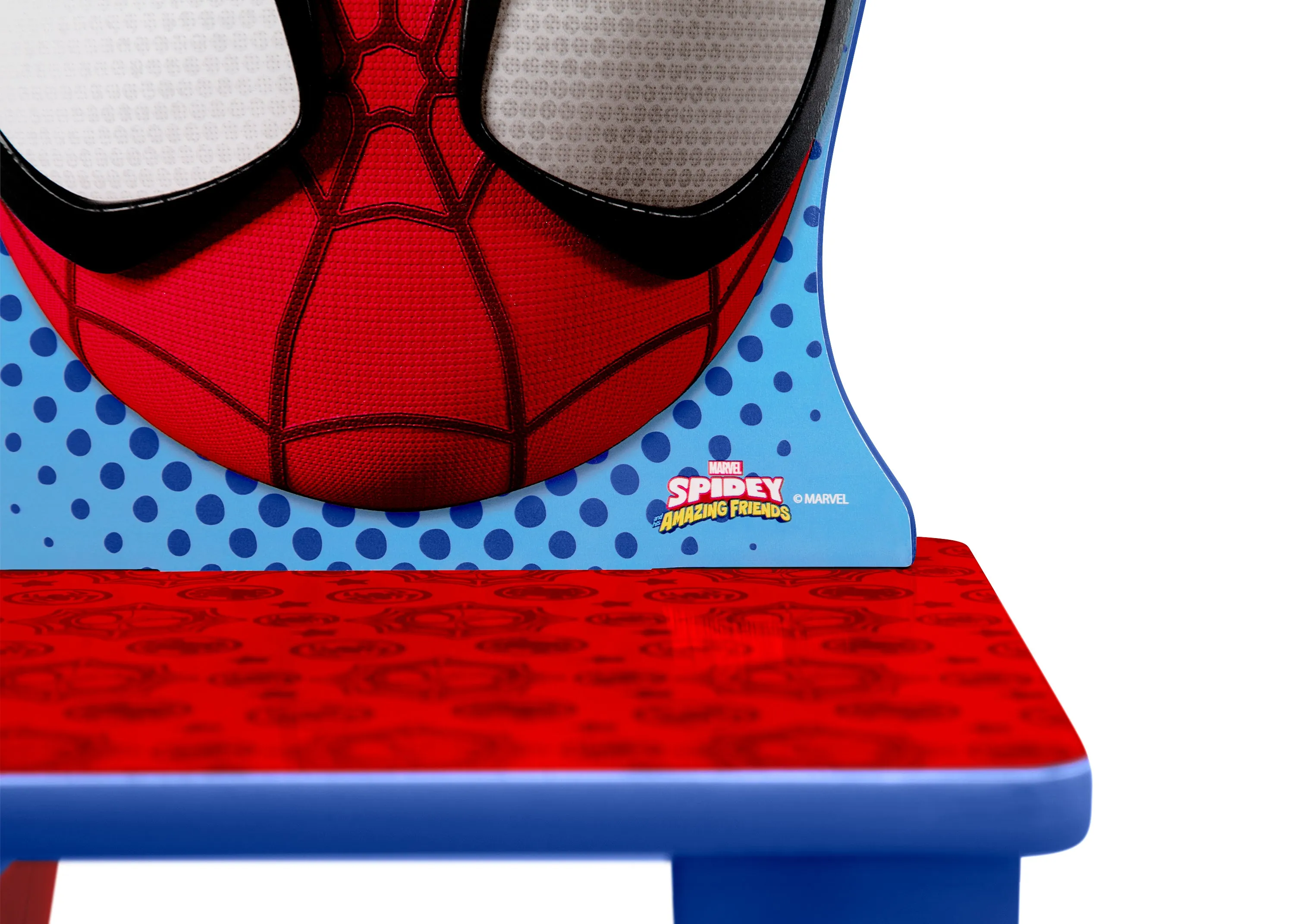 Spidey and His Amazing Friends 4-Piece Toddler Playroom Set – Includes Play Table and 6 Bin Toy Organizer