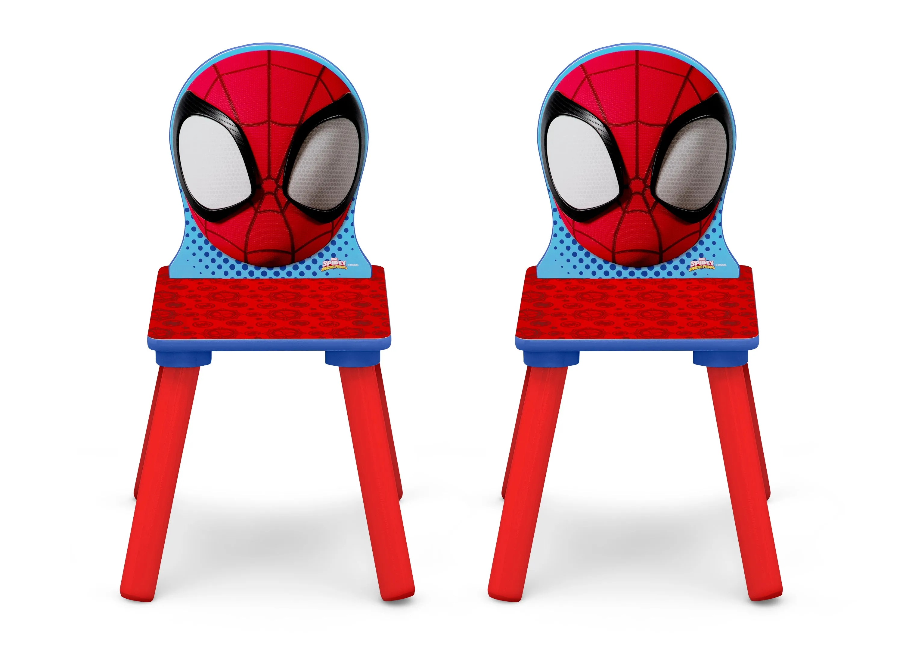 Spidey and His Amazing Friends 4-Piece Toddler Playroom Set – Includes Play Table and 6 Bin Toy Organizer