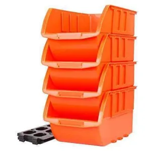 Stackable Bins (L) 21 x 12.7cm (4pc)