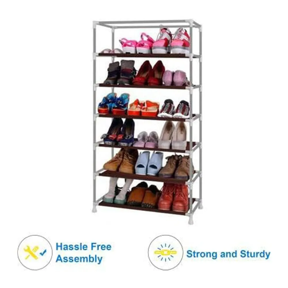 Sterling Shoe Rack 6-Tiers Shoe Rack/Multipurpose Storage Rack with Dustproof Cover Shoes Rack for Home with Cover, Closed Shoe Rack for Home (Cycle Print)