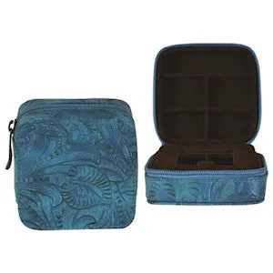 Trenditions Justin Women's Turquoise Tooled Jewelry Case