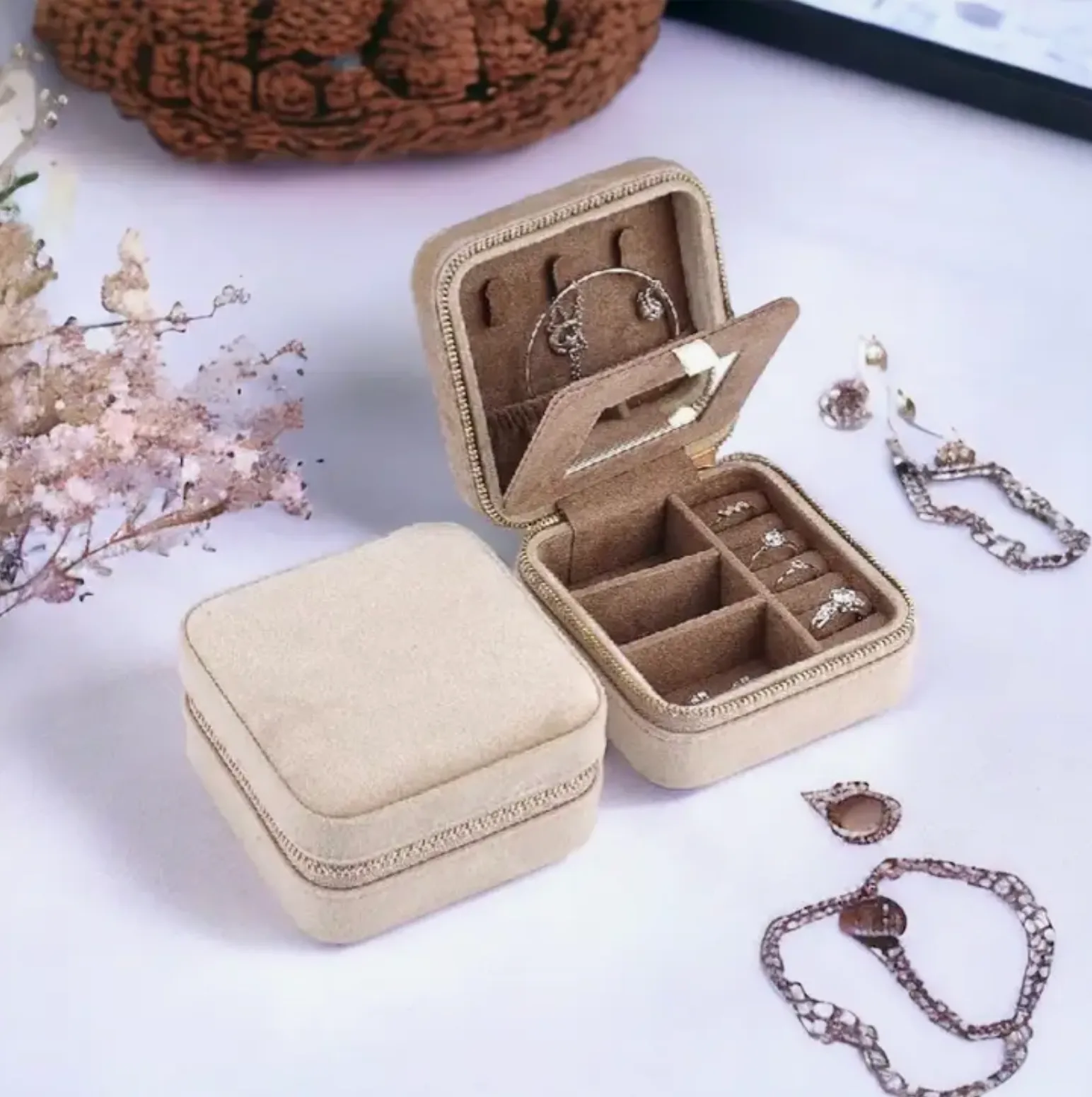 Velvet Jewelry Box