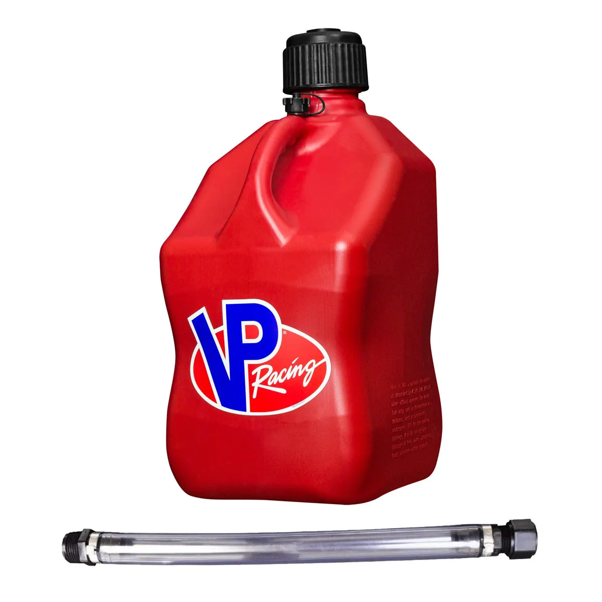 VP Racing Motorsports Container w/ Hose - Square - 5.5 Gallon - Red