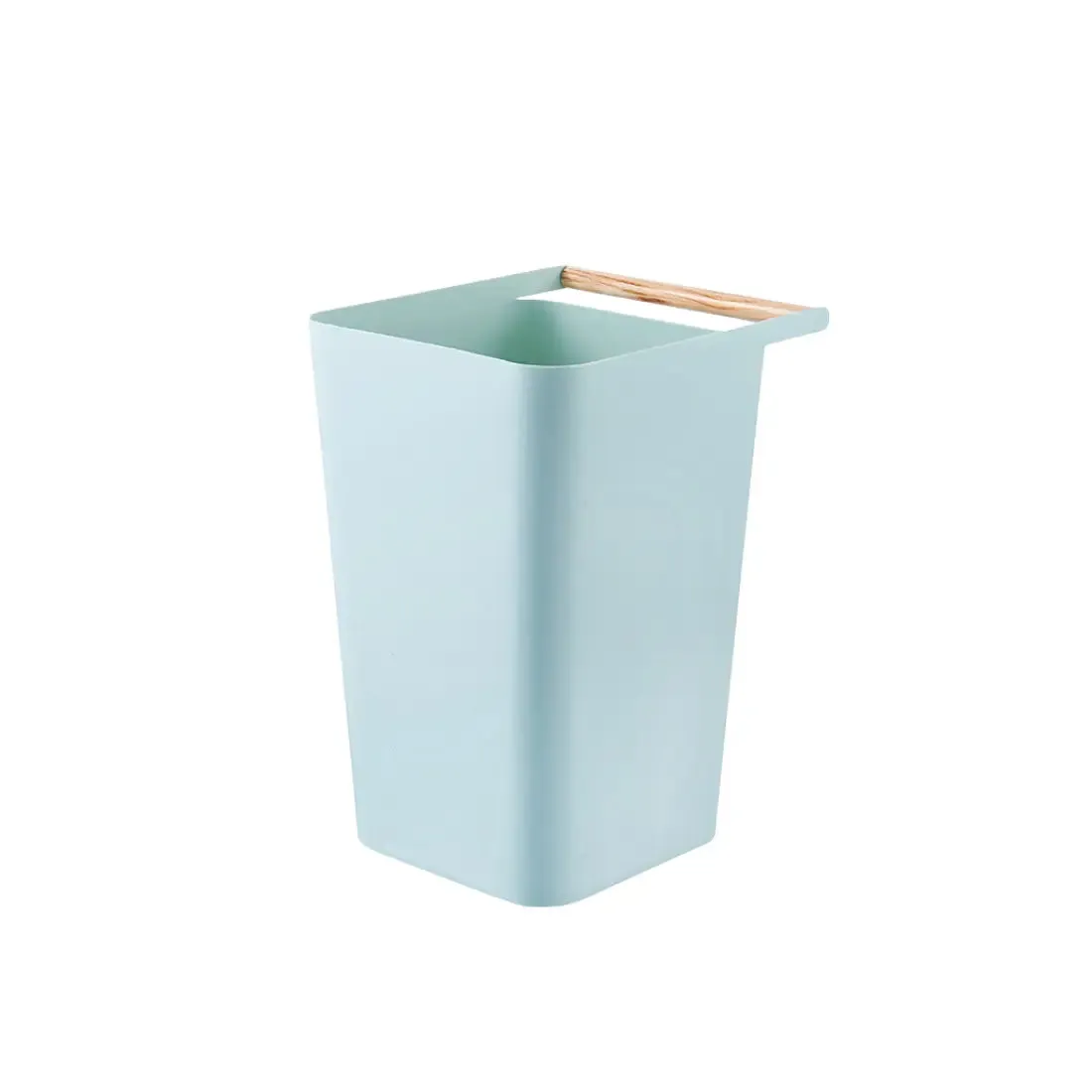 Wooden Handle Dustbin | 12L | Multiple Colours | Trash Bin | Waste Bin | Dustbin for Kitchen | Bin